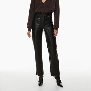 Aritzia Melina Black Leather Pant Sz. 4